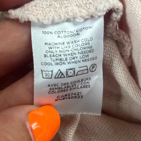 Loft medium woman’s cropped loose fit light pink - Picture 4 of 5